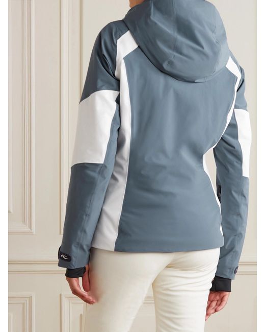 Kjus Blue Acrux Hooded Padded Shell Jacket