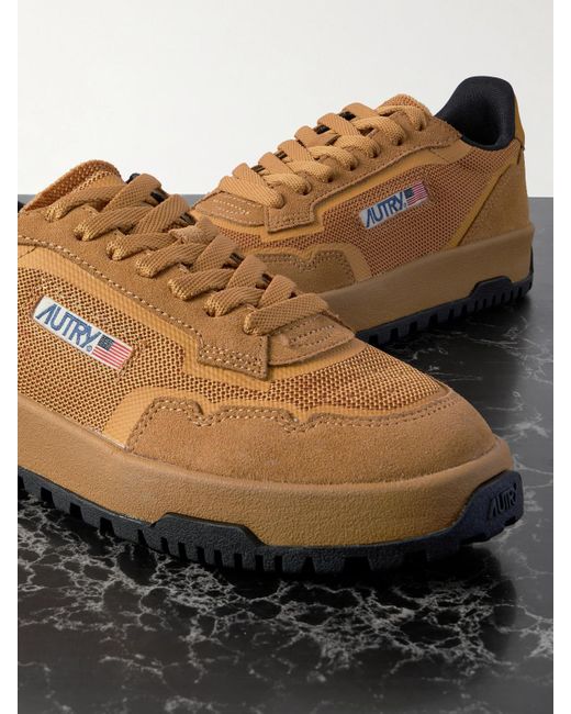 Autry Brown Wildpace Sneakers Aus Mesh Mit Velourslederbesätzen