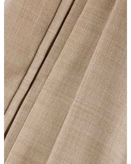 Peter Do Natural Cutout Wool-Blend Pants