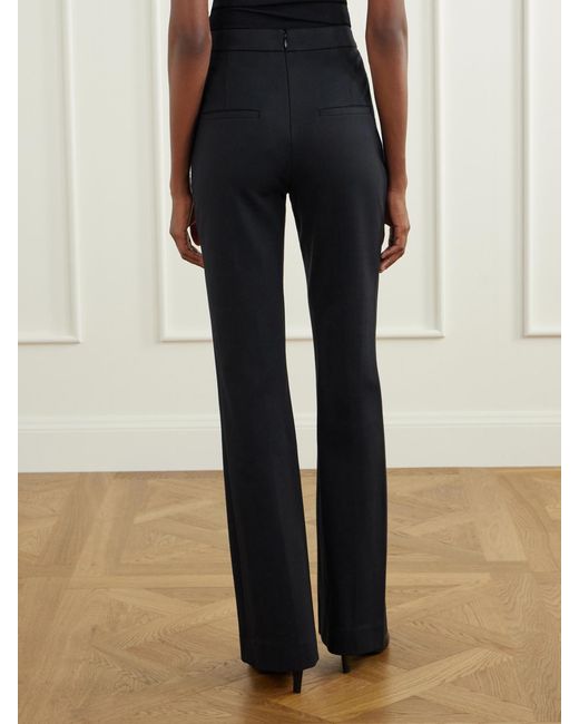 Veronica Beard Blue Gracie Stretch-Jersey Flared Pants