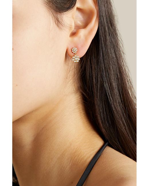 Sophie Bille Brahe Metallic Bellis Deux 18-Karat Diamond Single Earring