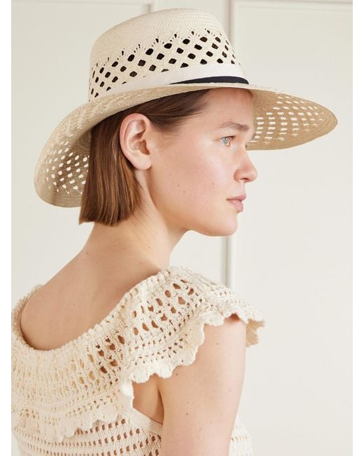 Gigi Burris Millinery Natural Clara Woven Straw Sunhat