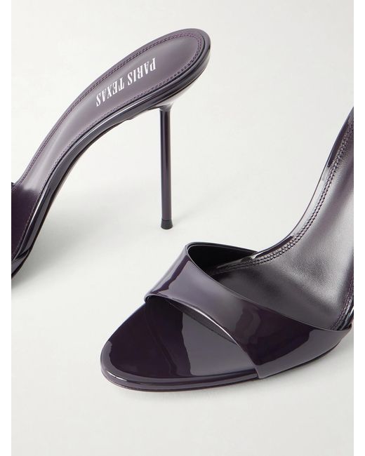 Paris Texas Purple Lidia 105 Patent-Leather Sandals