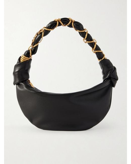 Saint Laurent Black Amalia Mini Leather Shoulder Bag