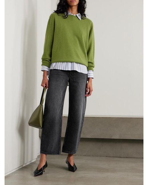 B Sides Gray Leroy Mid-Rise Wide-Leg Jeans