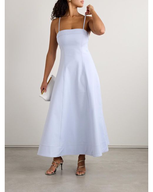Robe Longue En Coton Mélangé Marisol Jonathan Simkhai en coloris White