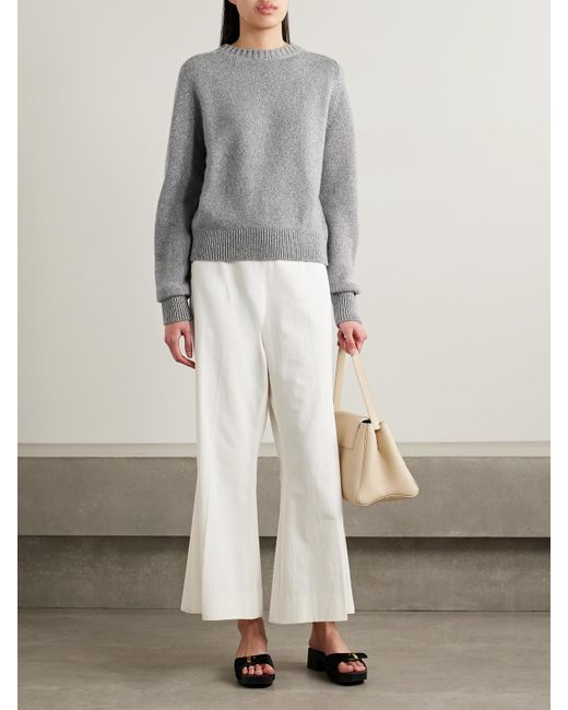 Khaite Gray Nera Cashmere Sweater