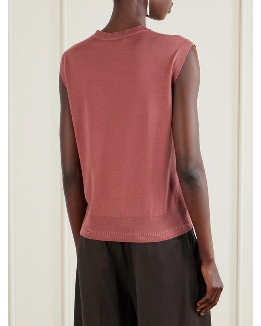 Another Tomorrow Pink Wool Tank