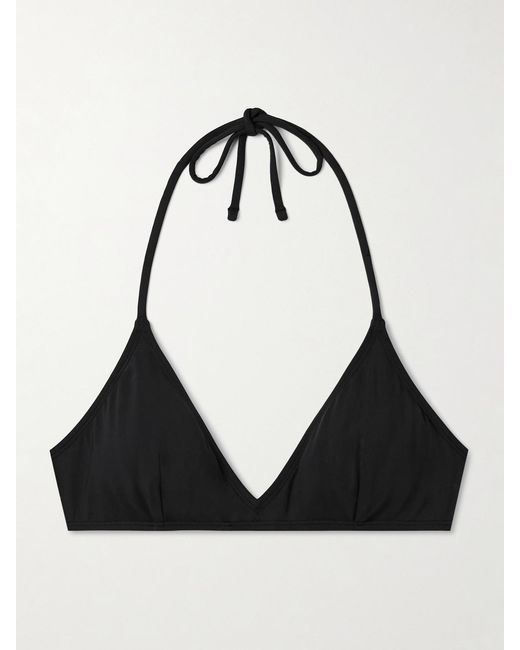 Nili Lotan Black Triangle Bikini Top