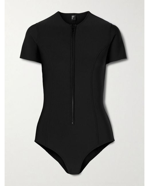 Lisa Marie Fernandez Black Farrah Neoprene Swimsuit