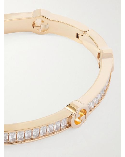 Gucci Natural Blondie Goldfarbenes Armband Mit Cubic Zirkonia