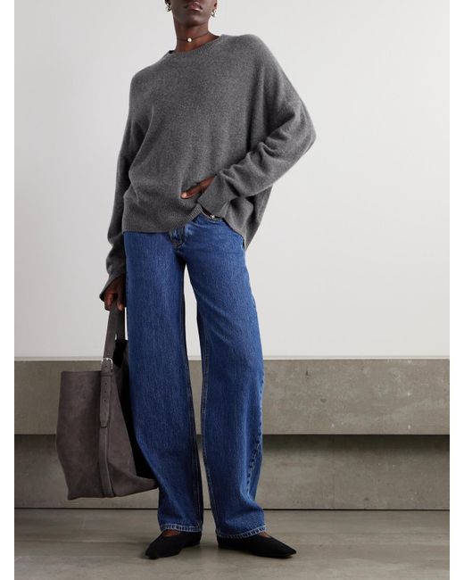 Loulou de Saison Blue Samur High-Rise Straight-Leg Jeans