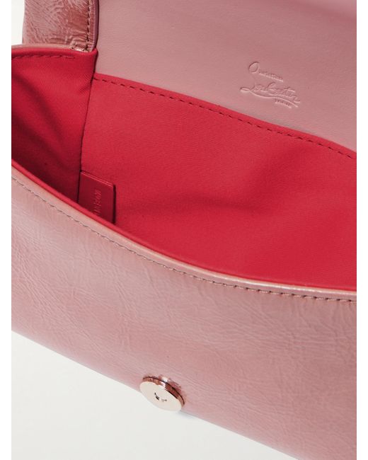 Christian Louboutin Pink Loubi54 Schultertasche Aus Lackleder