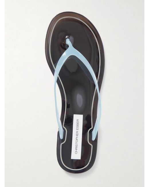 Christopher Esber Blue Jo Zehensandalen Aus Pvc