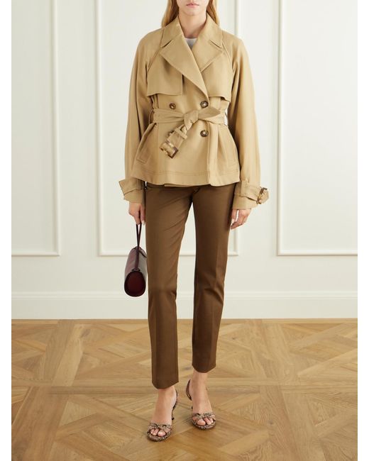 Joseph Natural New Coleman Cotton-Blend Gabardine Straight-Leg Pants
