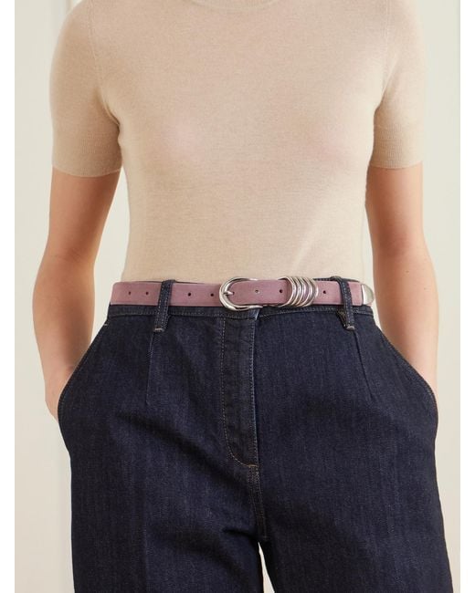 DEHANCHE Pink 2.5 Cm Hollyhock Suede Belt