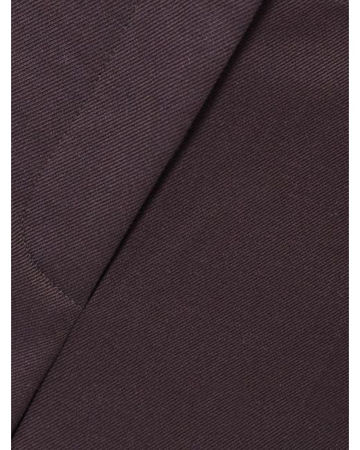 Frankie Shop Purple Lyra Twill Flared Pants