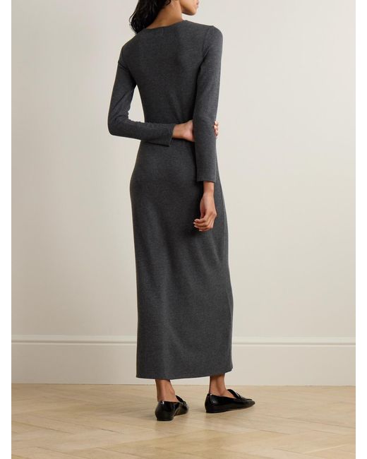 Leset Black Lauren Stretch-Jersey Maxi Dress