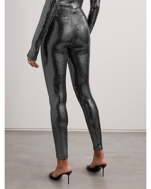 Isabel Marant Gray Joshua Sequined Tulle Leggings