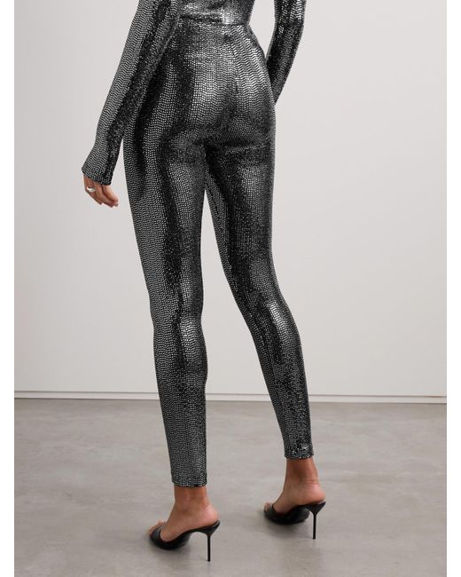 Isabel Marant Gray Joshua Sequined Tulle Leggings
