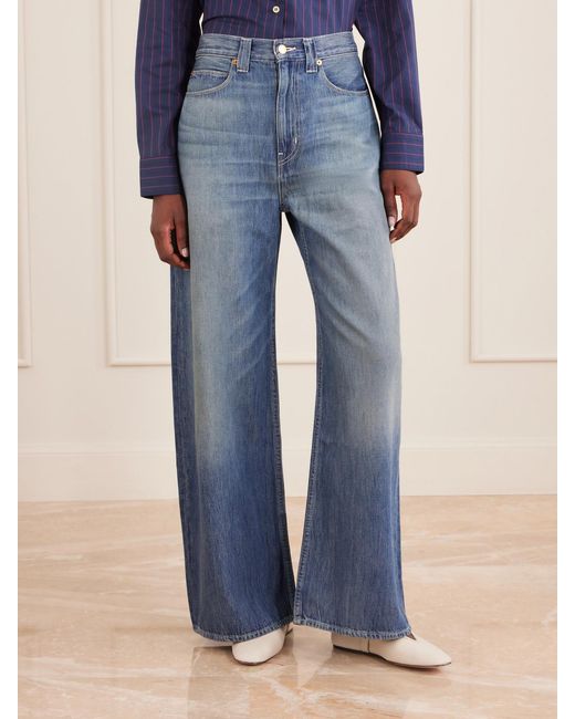 Jamie Haller Blue Baggy Wide-Leg Jeans