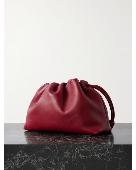 Loewe Red Flamenco Leather Clutch
