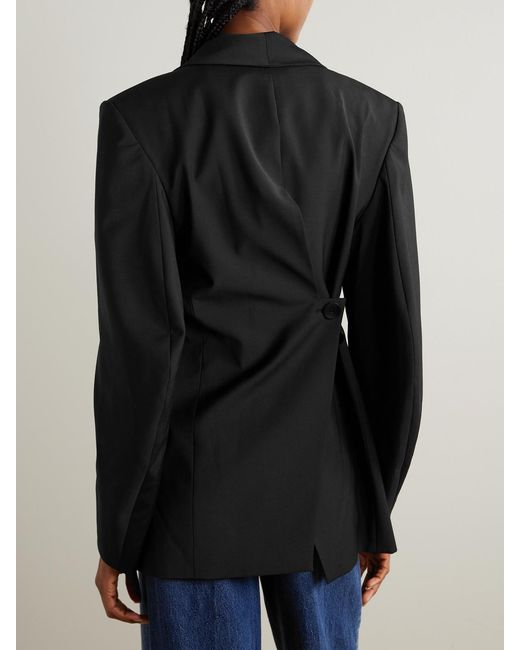 Tibi Black Woven Blazer