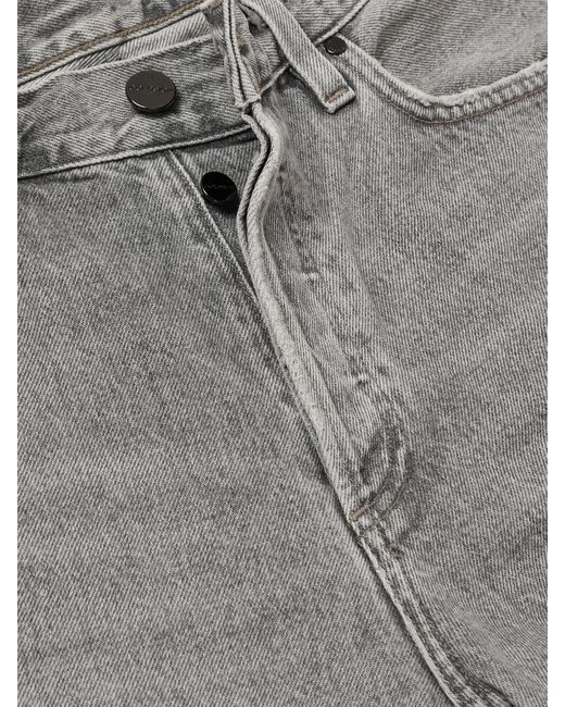 Goldsign Gray The Walcott Distressed Straight-Leg Organic Jeans