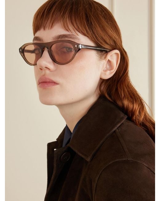 Prada Natural D-Frame Acetate Sunglasses