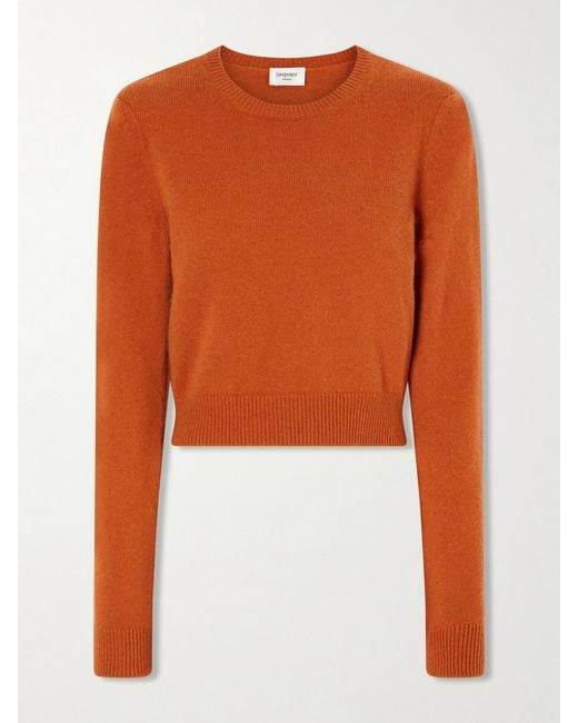 Saint Laurent Orange Cashmere Sweater