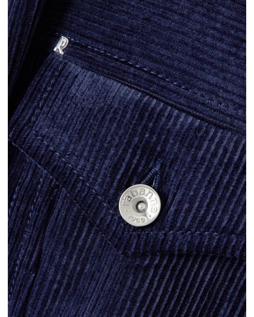 Rabanne Blue Cotton-Corduroy Jacket