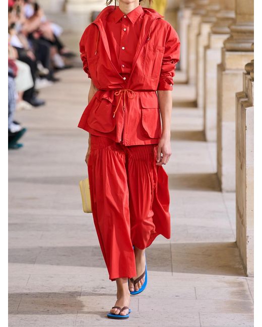 Auralee Red Cotton Jacket