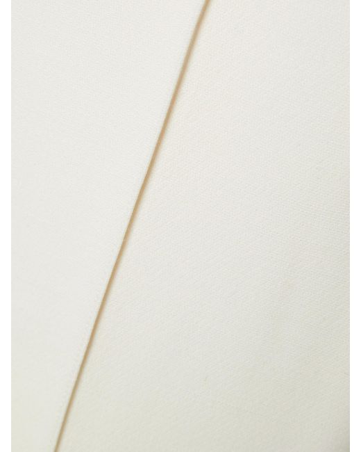 Pantalon Large En Laine Et Soie Mélangées Deeda Adam Lippes en coloris White