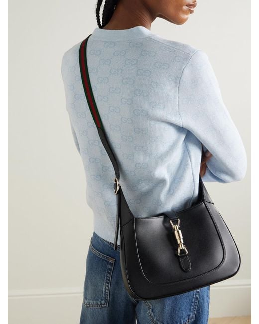Gucci Black Jackie 1961 Leather Shoulder Bag