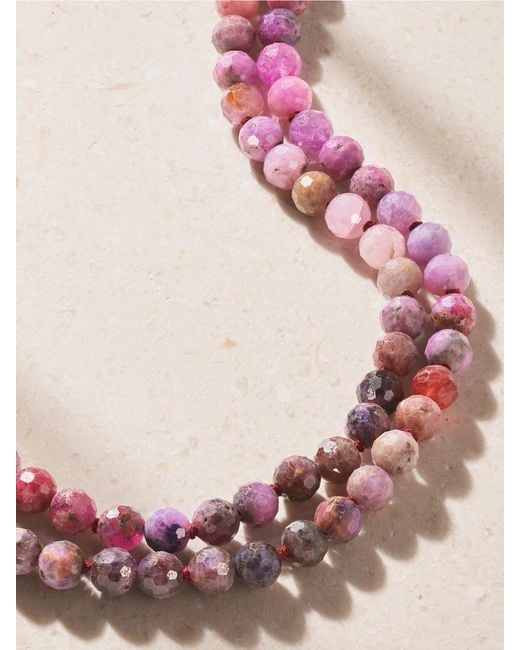 JIA JIA Pink Double 14-Karat Ruby Necklace