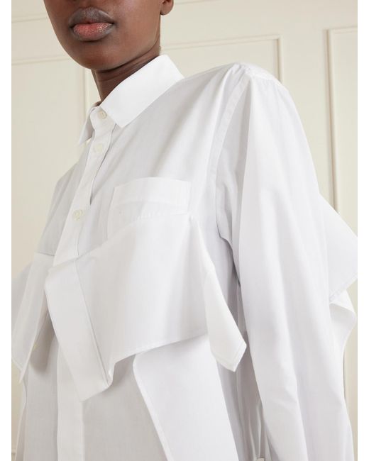 Sacai White Poplin Shirt