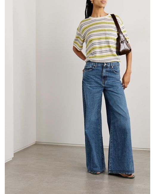 Twp Blue Tall Tiny Dancer High-Rise Wide-Leg Jeans