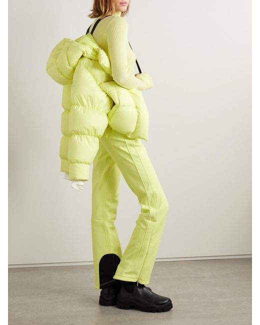CORDOVA Yellow Aomori Gesteppte Skijacke Mit Daunenfüllung Und Kapuze