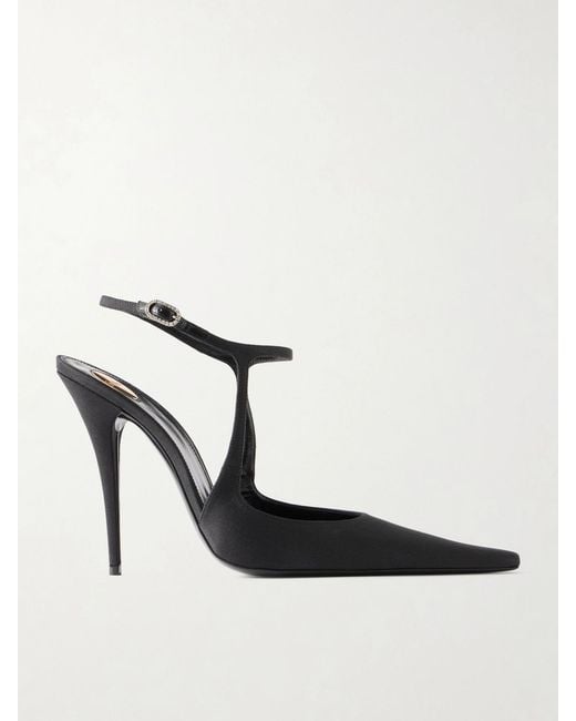 Saint Laurent White Doville Pump