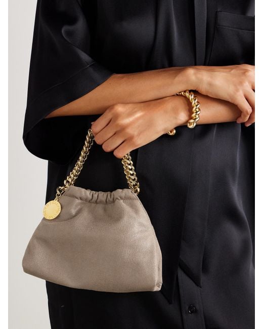 Sac Porté Épaule En Matière Vegan Falabella Mini Stella McCartney en coloris Natural