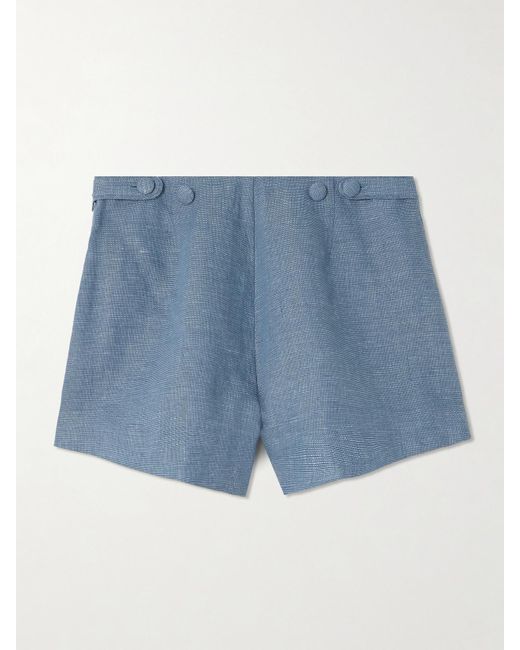 Posse Blue Thea Shorts Aus Leinen