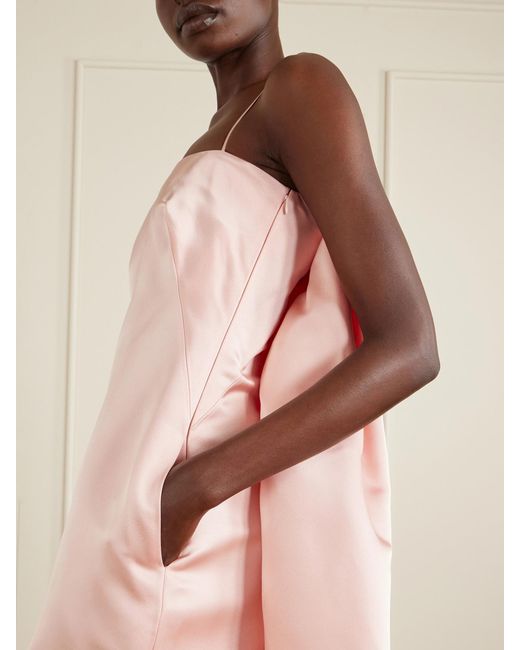Givenchy Pink Cape-Effect Silk-Satin Mini Dress