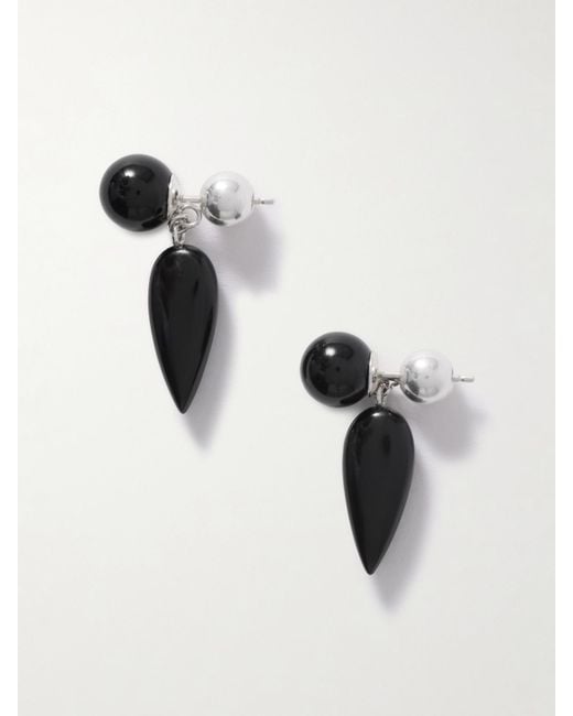 Sophie Buhai Black Tiny Phoenician Onyx Earrings