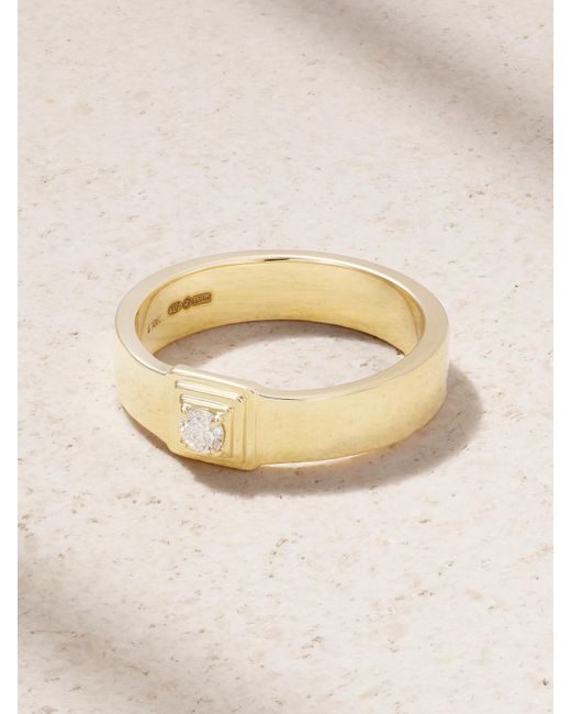 Bague En Or 10 Carats (416/1000) Et Diamant Beekman STONE AND STRAND en coloris Natural