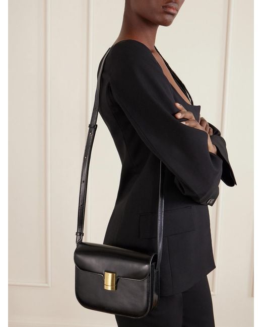 Calvin Klein Black Tilla Small Leather Shoulder Bag