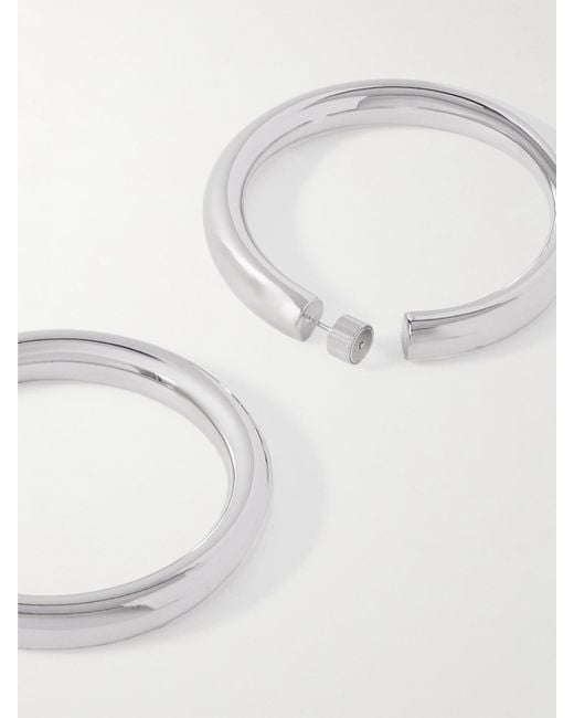 Jennifer Fisher Natural Jamma-Plated Hoop Earrings