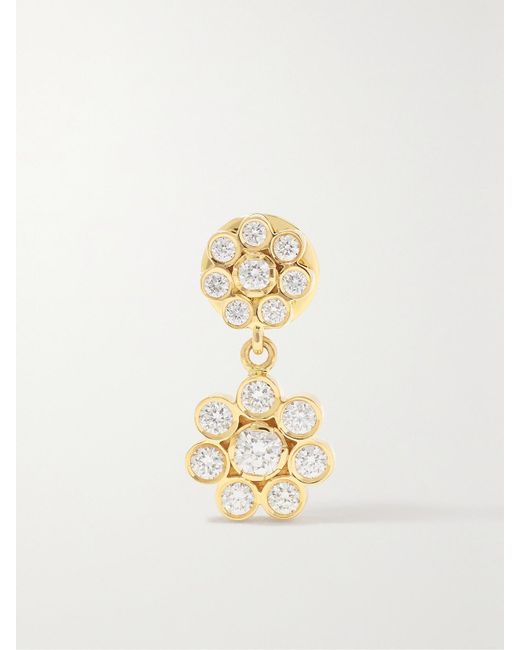 Sophie Bille Brahe Metallic Bellis Deux 18-Karat Diamond Single Earring