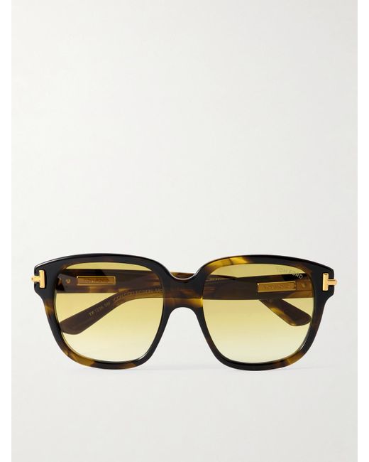 Tom Ford Black Icon Square-Frame Acetate Sunglasses