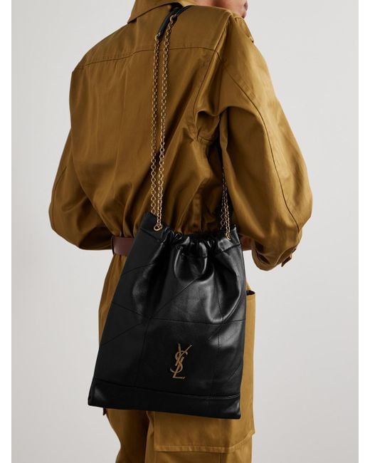 Saint Laurent Black Jamie Quilted Leather Shoulder Bag