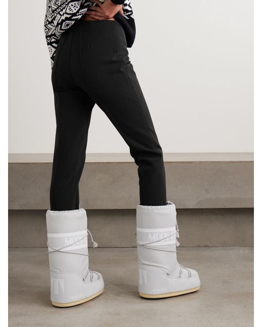 Bogner Black Elaine Embroidered Stretch Stirrup Ski Pants